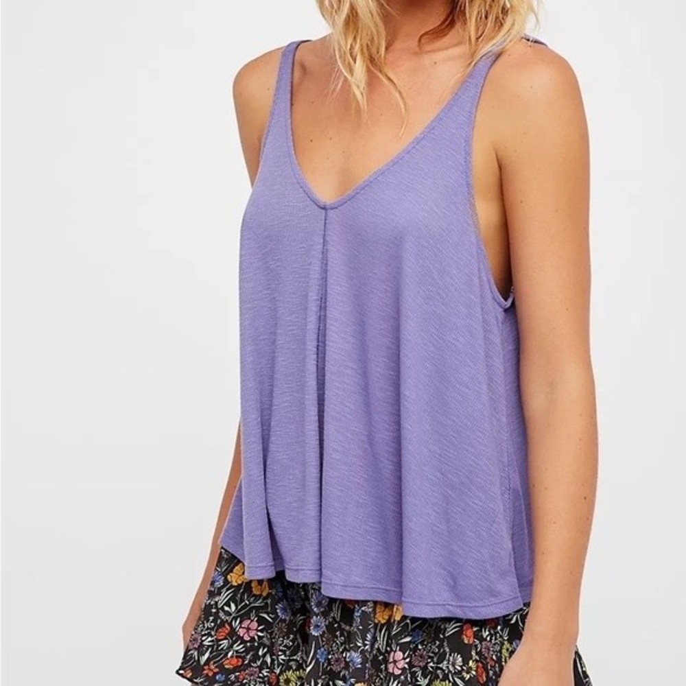NWT Free People intimately Dani Tank Top/Shirt Dusty Iris Size S